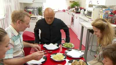 - Help yourself to... 
- Rice. 
- ..some rice. - Back in Time for Dinner