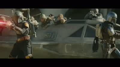 Help while you got cover! - The Book of Boba Fett