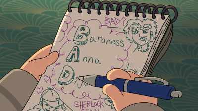 Her initials are B-A-D, - Grimsburg