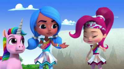 Her mind is totally clouded
by her skate park love. - Rainbow Rangers