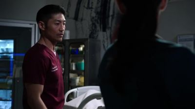 - Her vitals look good.
How's her rhythm been? - Chicago Med