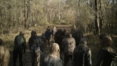 [Herd growling] - The Walking Dead