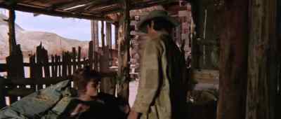 Here again we see
the checked gingham motif - Once Upon a Time in the West