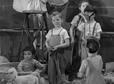 Here we all are in the stables. - The Bells of St  Mary's