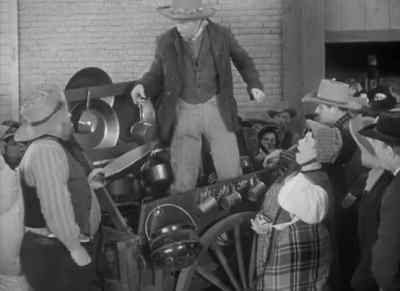 Here you are! Get your
utensils for pannin' gold! - In Old California