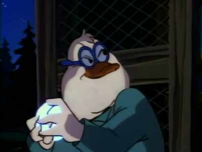 Here, boy.
Delicious bologna! - DuckTales