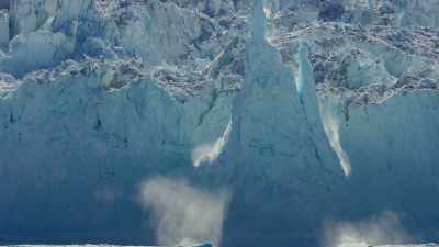 Here, it breaks up into icebergs, - Frozen Planet II