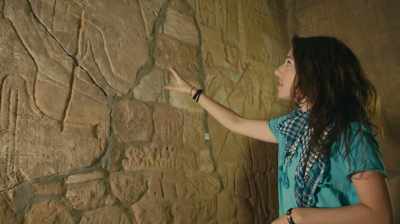 Here you can see the god amun,
which is inside the mountain, - Lost Kingdom of the Black Pharaohs
