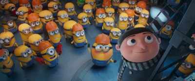 - Here comes Gru!
- [cheering, laughing] - Minions: The Rise of Gru