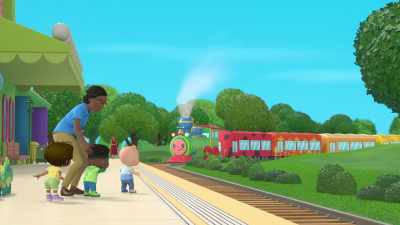 ♪ Here comes the train ♪ - CoComelon Lane