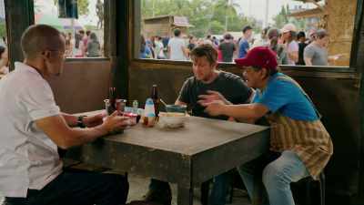- Here, eat.
- Hmm. - Almost Paradise