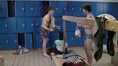 Here, er, take mine. 
We're almost the same height. - Motherland