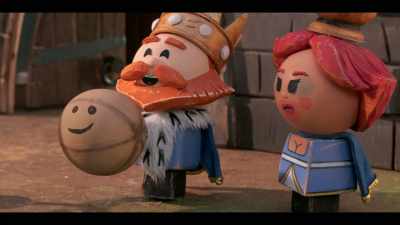 Here, get used to kicking
something with a face on it. - Crossing Swords