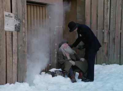 Here we go, old timer,
let me give you a hand. - Yes Virginia, There Is a Santa Claus