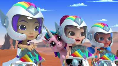 Here we go!
Ride, Rangers, ride! - Rainbow Rangers