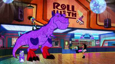 - Here.
- (grunts) - Marvel's Moon Girl and Devil Dinosaur