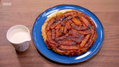 Here we have a spiced butternut
squash tarte Tatin - Britain's Best Home Cook