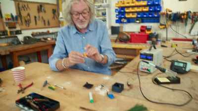Here we have some pretend flowers,
such as you'd use on, erm... - James May and the Dull Men