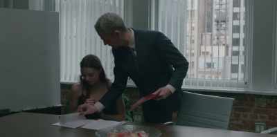 Here and here. Initial here.
Sign there. - The Assistant