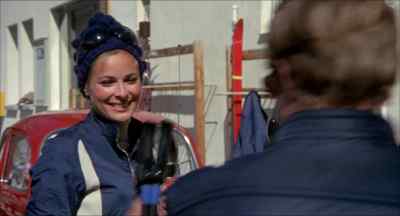 Here, hold this. - Downhill Racer