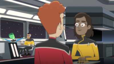 Here I am,
trying to help the guy ascend, - Star Trek: Lower Decks