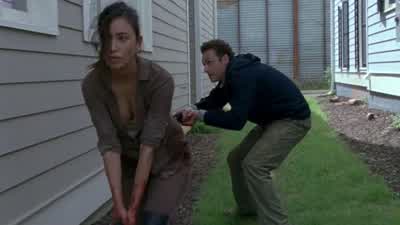 - Here. - I-- I'm not very good with guns. I-- Me neither. - The Walking Dead