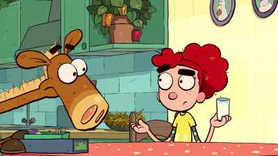 Here, I'll show you
how it works: the glass-- - It's Pony