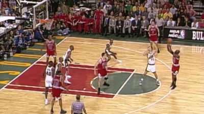 Here is Jordan for three. - The Last Dance