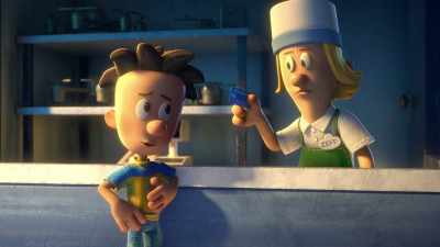 Here just, uh,
just rub it on your shirt - Big Nate
