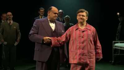 Here lies Aneurin Bevan
who never learned anything - National Theatre Live: Nye
