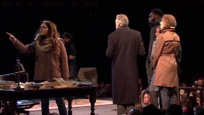 Here lies the east:
doth not the day break through yonder window? - National Theatre Live: Julius Caesar