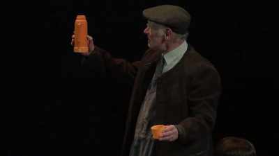 Here lies the water.
Here stands the man. - Great British Theatre