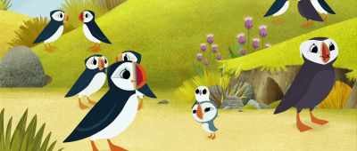 Here! On Puffin Rock. - Puffin Rock and the New Friends