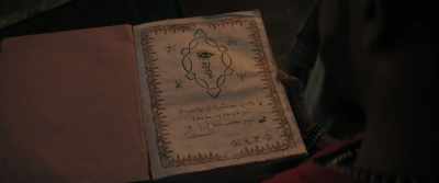 Here.
"Property of Madame Leota. - Haunted Mansion