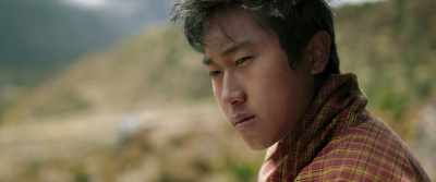 Here he says,
"I survive because of my yak," - Lunana: A Yak in the Classroom