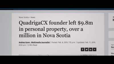 Here she is standing to inherit
the substantial property portfolio - Trust No One: The Hunt for the Crypto King