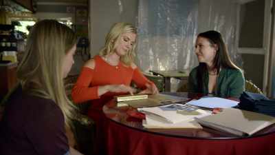 Here, since you're here, you
can help us finalize the menu. - The Wrong Daughter