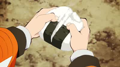 Here. Take half. You sure? Thanks! - Demon Slayer: Kimetsu no Yaiba