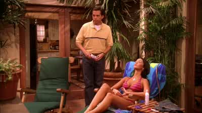 - Here. - Thanks. - Two and a Half Men