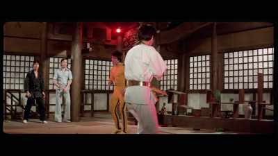'Here, the camera moves
in tandem with Lee, - The Final Game of Death
