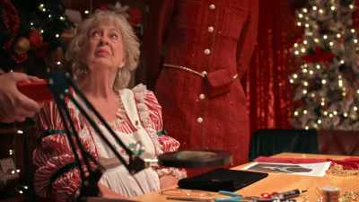 -Here, or The North Pole.
-[all laughing] - The Christmas Charade