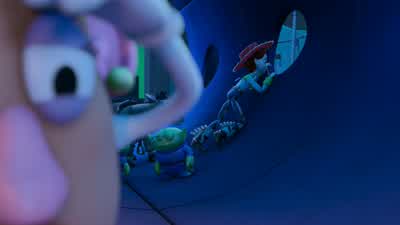 Here they come. - Toy Story 3