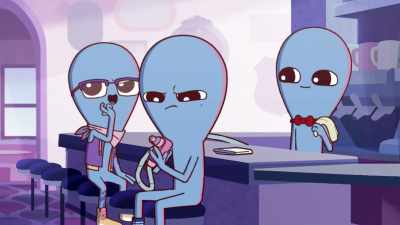 Here, try it. But aim it away from us, - Strange Planet