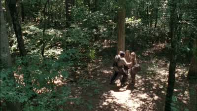- Here. - What are you doing? - The Walking Dead