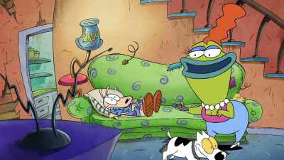 Here, why don't you watch a little TV, - Rocko's Modern Life: Static Cling