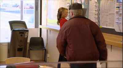 Here, Winston!
Be sure and come back mind! - Still Game