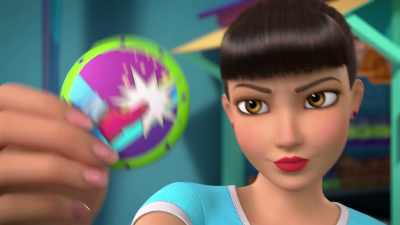 Here's a commemorative pin
for your service - Barbie: A Touch of Magic
