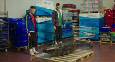 Here's a tip if you're ever thinking about stealing a 400lb fish - - The Young Offenders