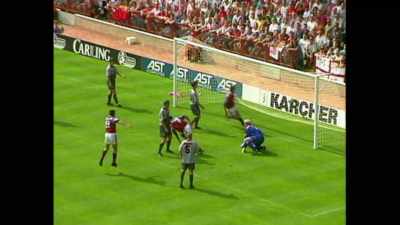 Here's Charles,
just drilled it in.
Taylor scores! - Fever Pitch: The Rise of the Premier League
