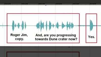 Here's another example where the answer
from the astronaut comes too quickly. - American Moon